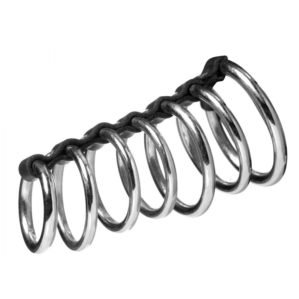 Gates of Hell 7 Rings Cock Chastity Device