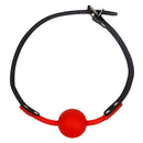 Adult Games Leather Open Mouth Silicone Gag Ball