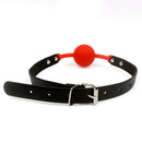 Adult Games Leather Open Mouth Silicone Gag Ball
