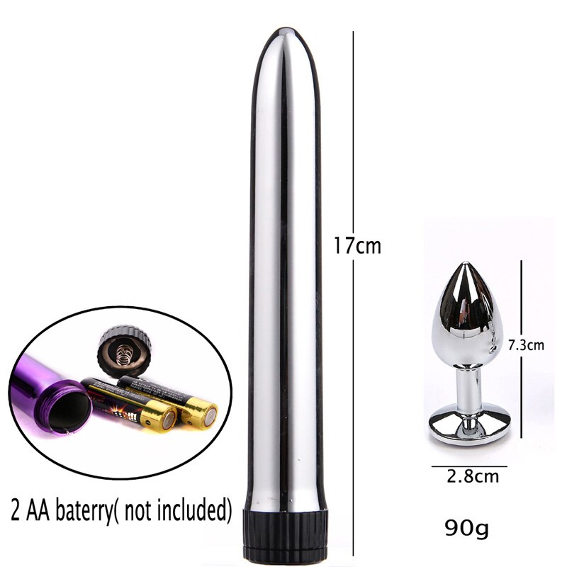 Hot Chrome Gift Set Anal Toys + Vibrator Kit Hot Chrome Gift Set Anal Toys + Vibrator Kit