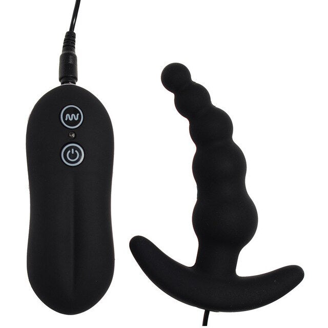 Butt plug beads vibrator