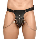leather male slave chastity belt 