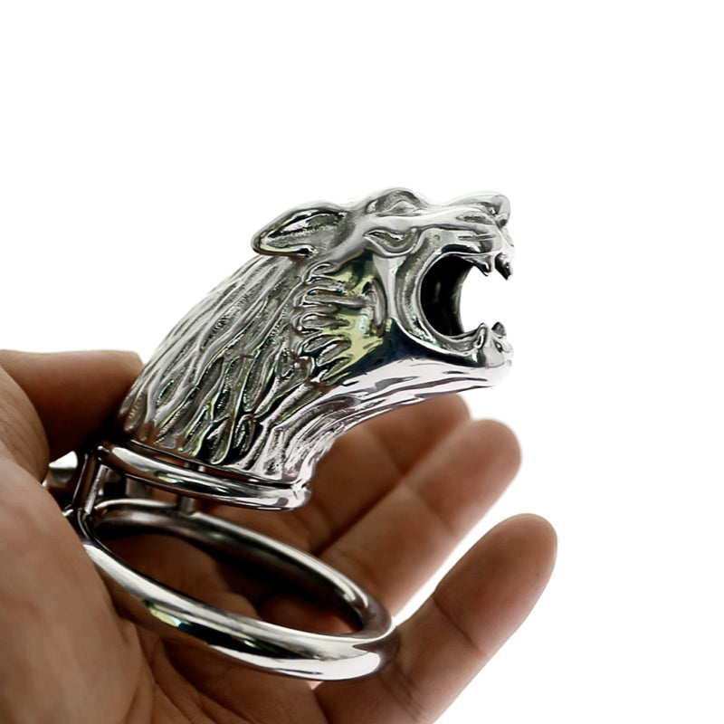 Lion man chastity cage