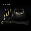 Led Text Digital BDSM Fetish Collar 