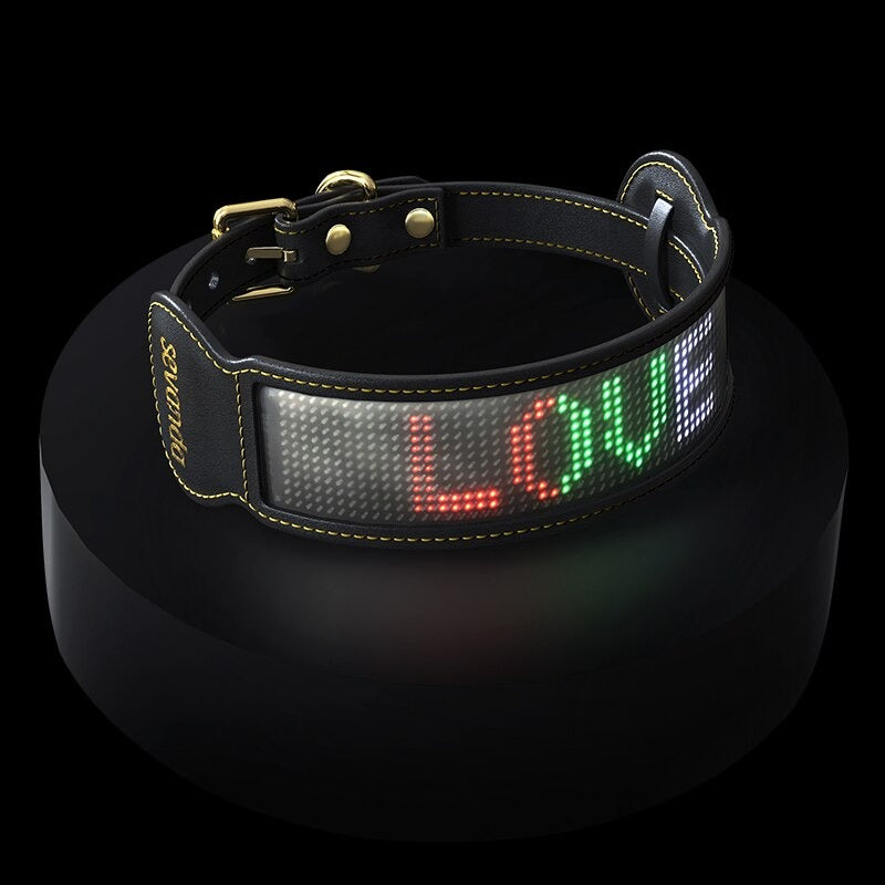 GlowPup Luminous Smart Display BDSM Fetish Collar