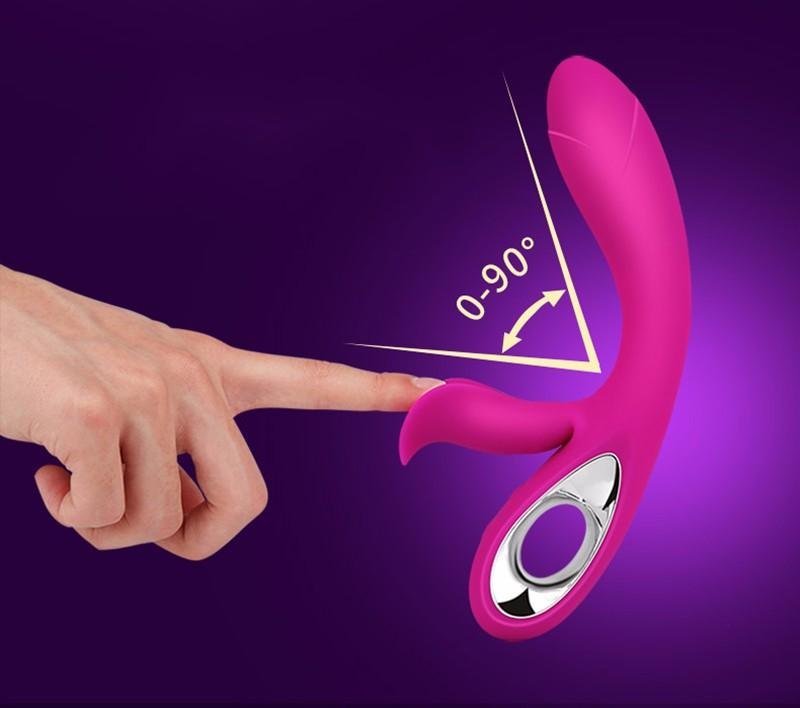 Power Rabbit Dual Vibrator and Clitoral Stimulator Rocking Vibrator