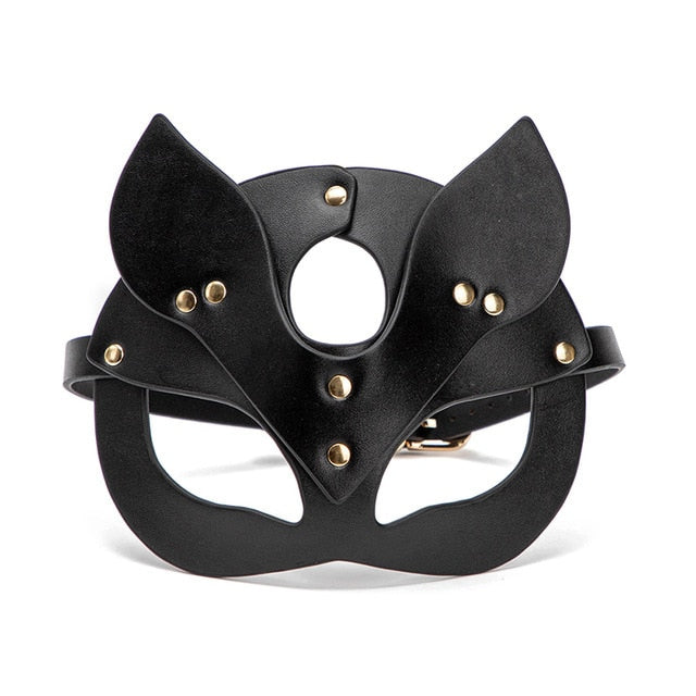 BDSM leather mask