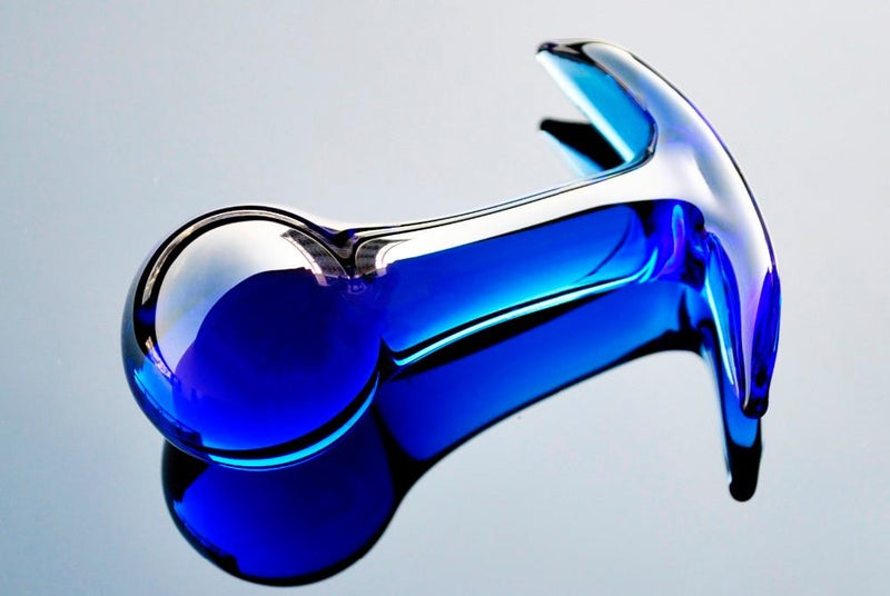 The Bluesome Luxury Hand Blown Glass Anal Plug