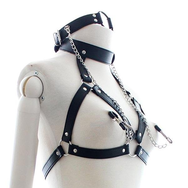 bdsm bondage breast harness 