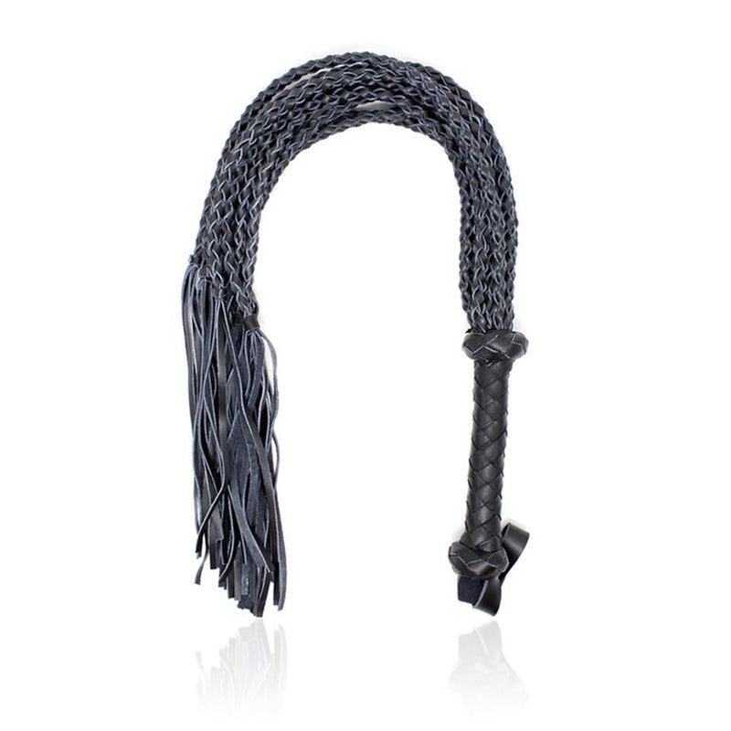 Vegan Leather Hand Braid Flogger Whip