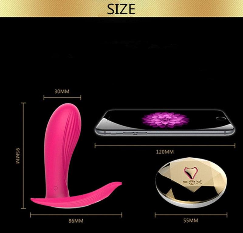 Fox Wearable Discreet Orgasm Remote Controlled Butterfly Vibrator
