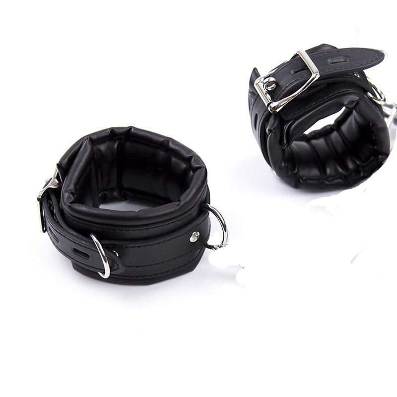 bdsm fetish leather handcuffs 