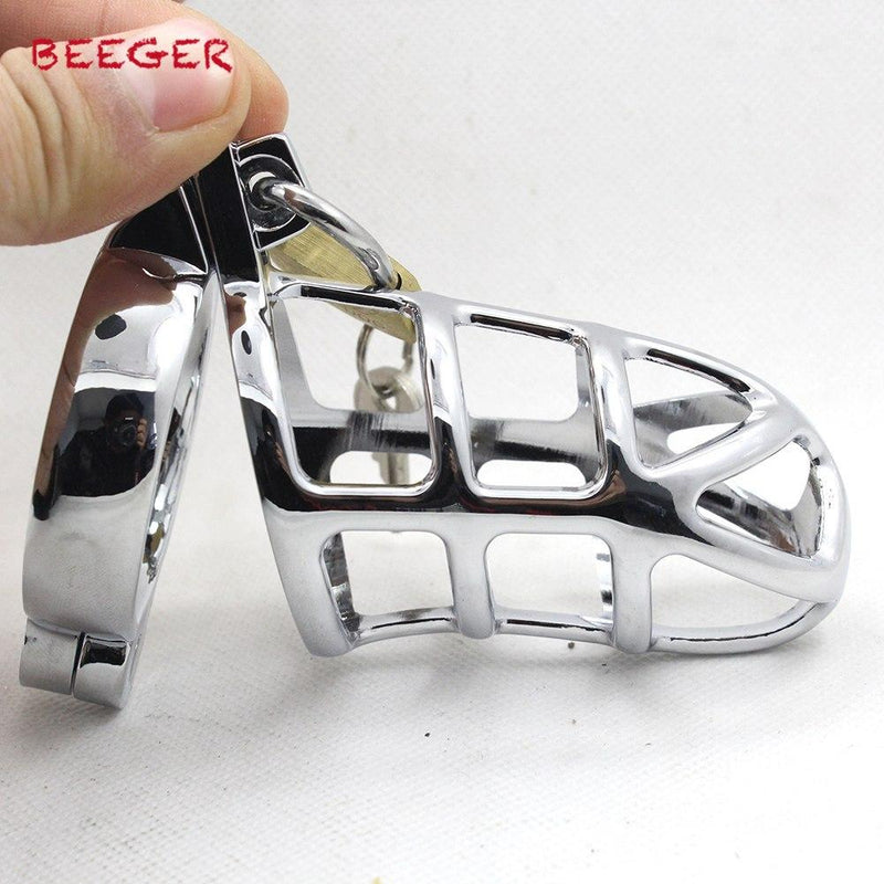 The Cold Steel Cock Cage Male Chastity Device