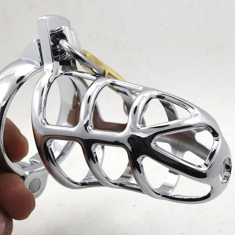 The Cold Steel Cock Cage Male Chastity Device