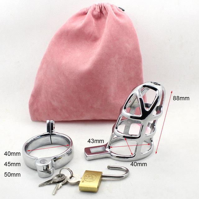 The Cold Steel Cock Cage Male Chastity Device