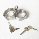 Stainless Steel Heavy Duty Handcuffs Fetish Shackles