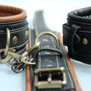 Fancy Retro Double Layer Padded Leather Cuffs