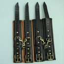 Fancy Retro Double Layer Padded Leather Cuffs