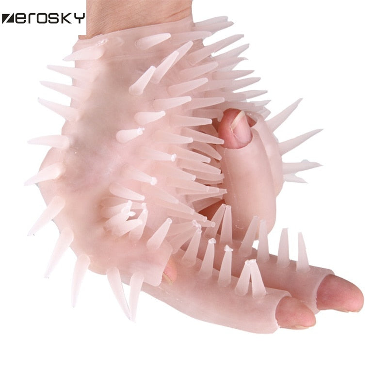 Rubber Finger Sensation Glove