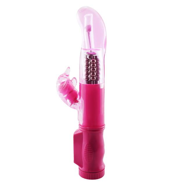 Rechargeable 12 Modes 360 Rotating Rabbit Vibrator Clitoris & G-Spot Stimulator