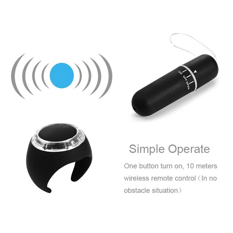 Discreet 10 Speeds Wireless Ring Remote Control Invisible Vibrating Panties