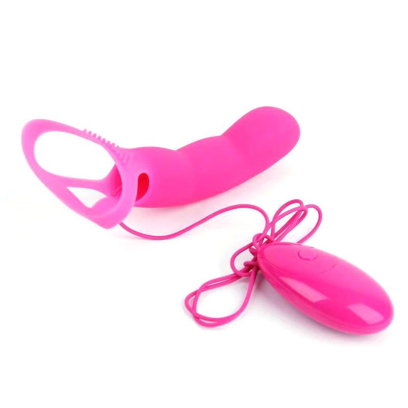 The Touch Finger Glove  7 Speed Large Silicone Finger Vibrator