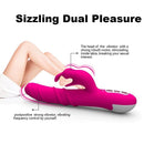 Dual Pleasure 360 Rotation & Vibration Rabbit Vibrator Clitoris Stimulator G-Spot