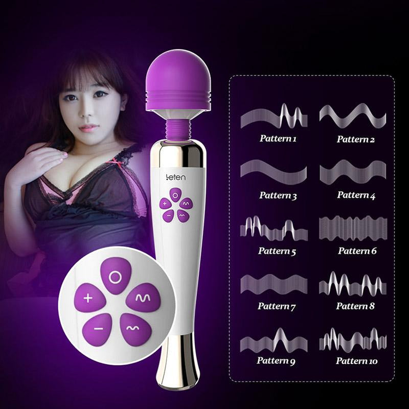 Cordless Multi Patterns Wand Massager + Free Attachment Gift for Limited Time