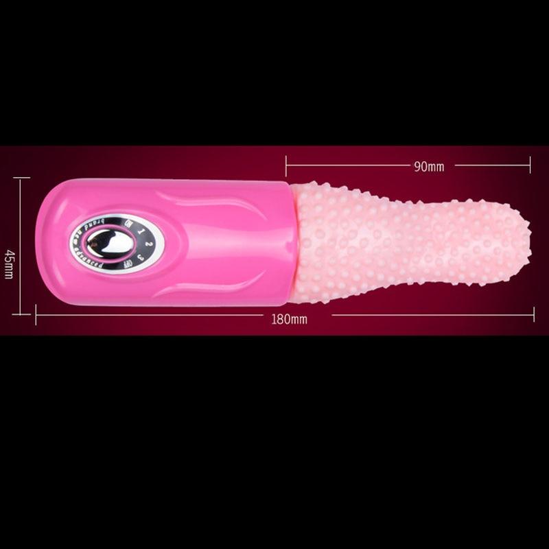 Realistic Silicone Tongue with Rotation/Vibration Modes