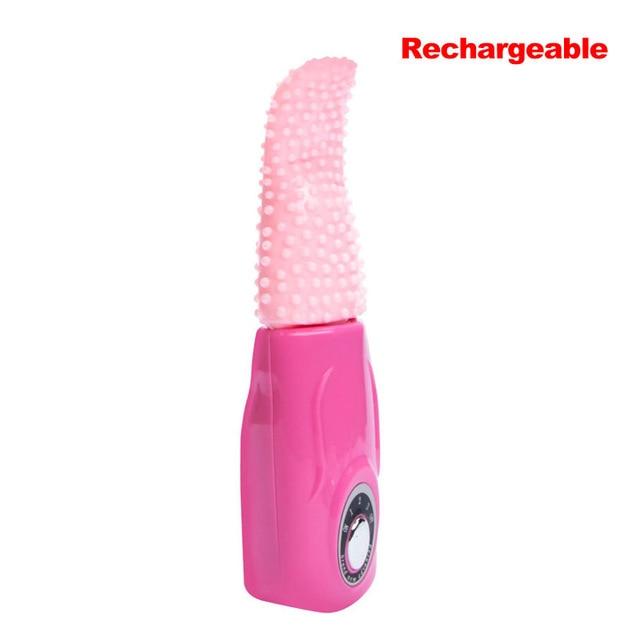 Realistic Silicone Tongue with Rotation/Vibration Modes