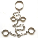 Stainless Steel Heavy Duty Prison Shackles with Patented Integrated Locking System