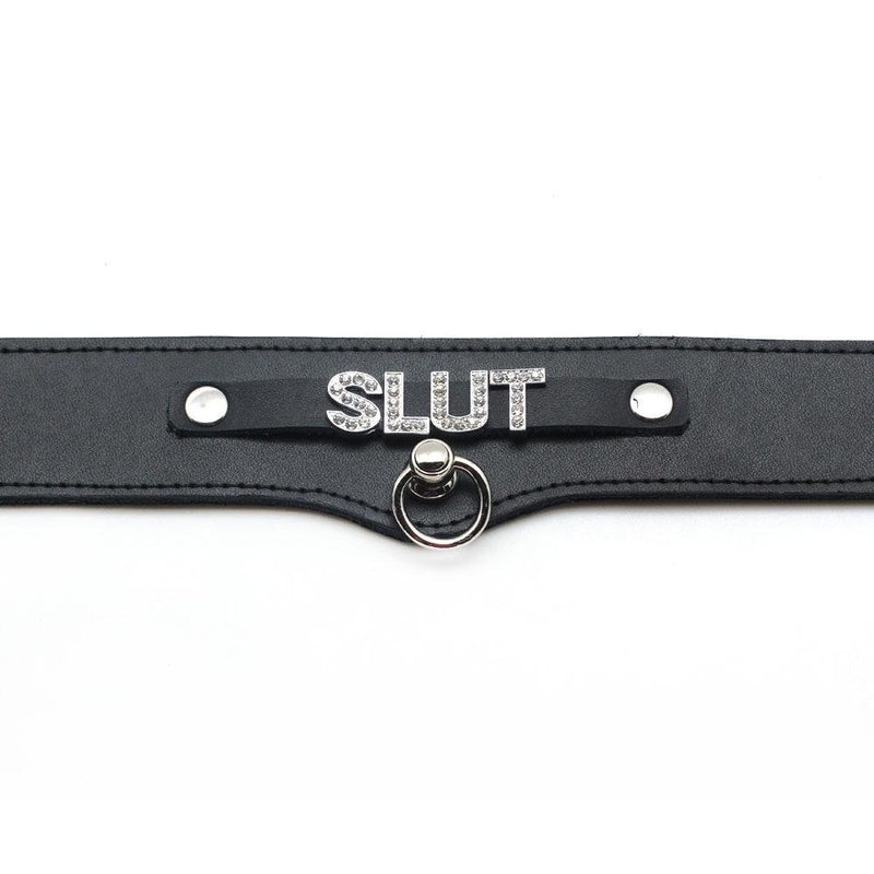 slut leather collar