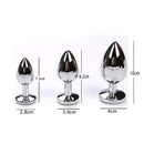 4 pcs/Set Crystal Metal Anal Plugs Vibrator Sex Toys