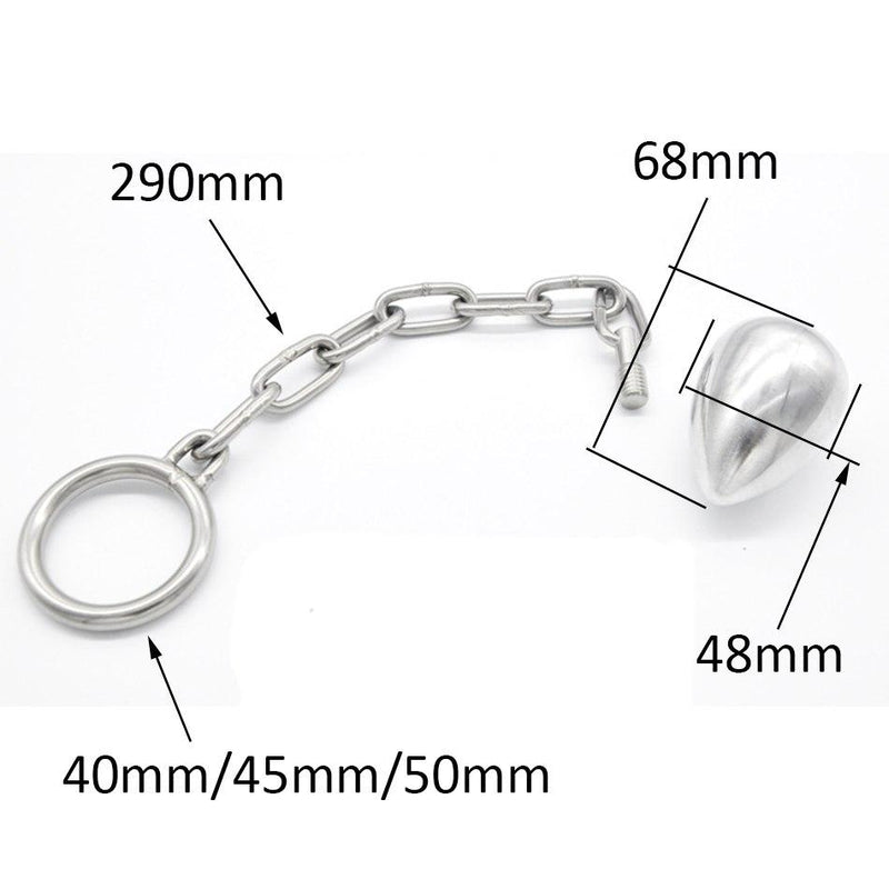 Wearable Anal Plug with Chain and Hook Ring Wearable Anal Plug with Chain and Hook Ring