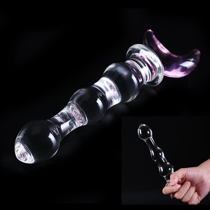 Sailor Wand Crystal Glass Dildo and Anal Plug Sailor Wand Crystal Glass Dildo and Anal Plug
