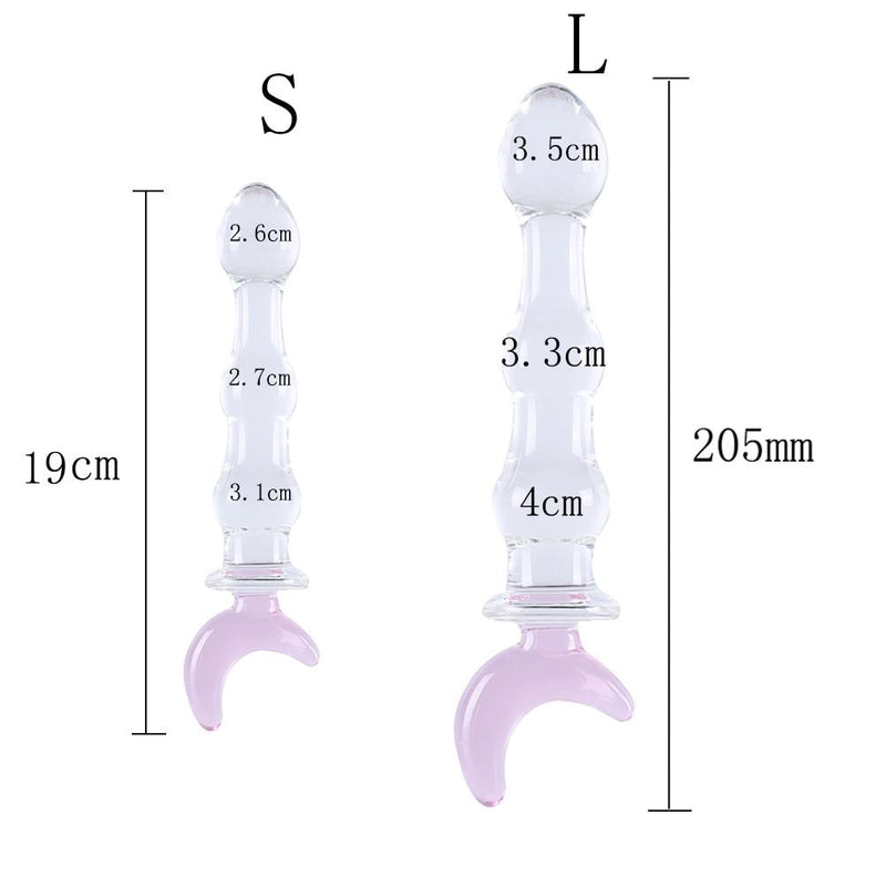 Sailor Wand Crystal Glass Dildo and Anal Plug