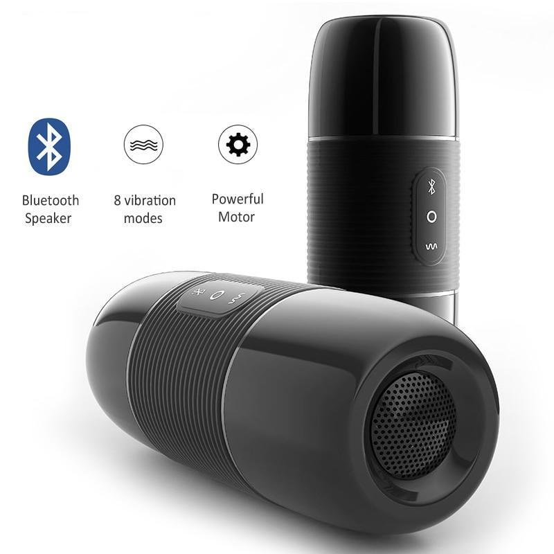 Discreet Bluetooth Speaker Masturbator with Realistic Pussy 