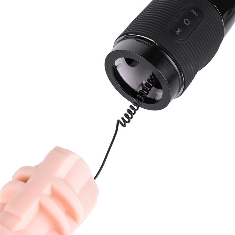 Discreet Bluetooth Speaker Realistic Pussy Male Masturbator with 10 Frequencies