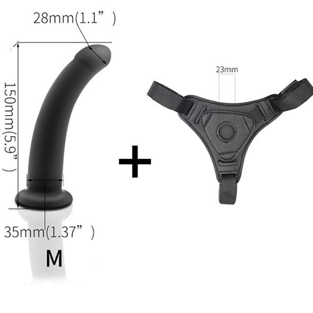 Versatile Three Sizes Beginner to Pros Unisex Strap-On + Dildo + Anal Plug Harness Kit