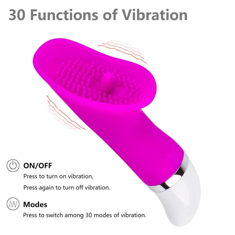 30 Speeds Tongue Oral Pleasure Stimulation Vibrator