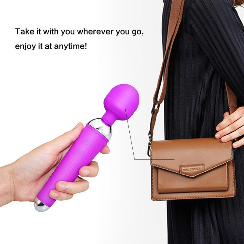 Secret Wish Cordless USB Rechargeable Vibrating Sex Wand Rocking Vibra Secret Wish Cordless USB Rechargeable Vibrating Sex Wand Rocking Vibra