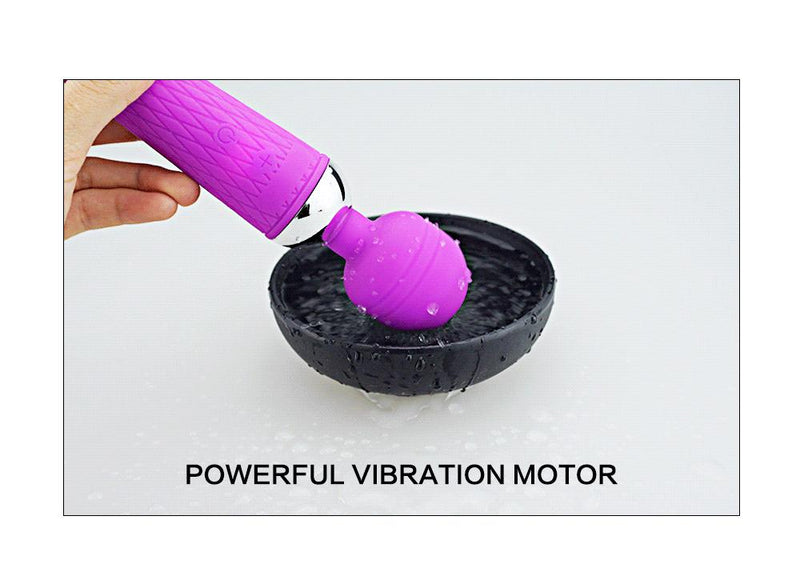 Secret Wish Cordless USB Rechargeable Vibrating Sex Wand Rocking Vibrator