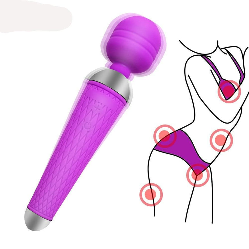 Secret Wish Cordless USB Rechargeable Vibrating Sex Wand Rocking Vibra Secret Wish Cordless USB Rechargeable Vibrating Sex Wand Rocking Vibra