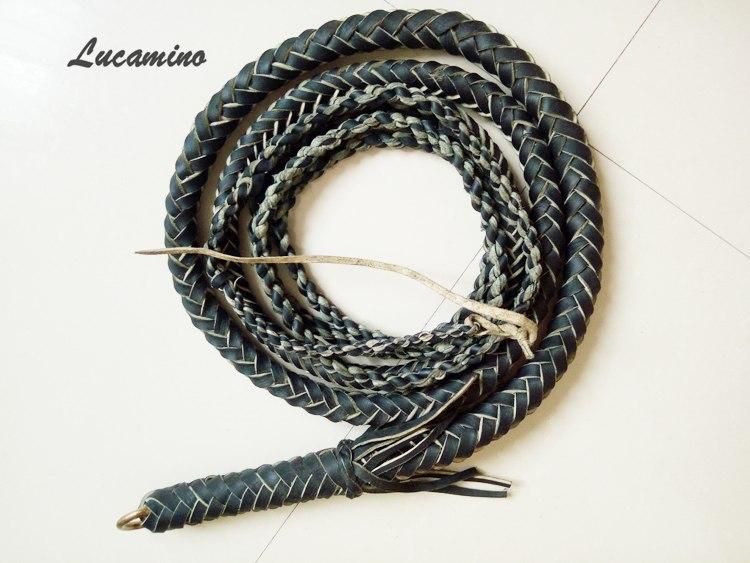 Masters Vintage Quality Hand Braided Leather Bullwhip 7 Lengths