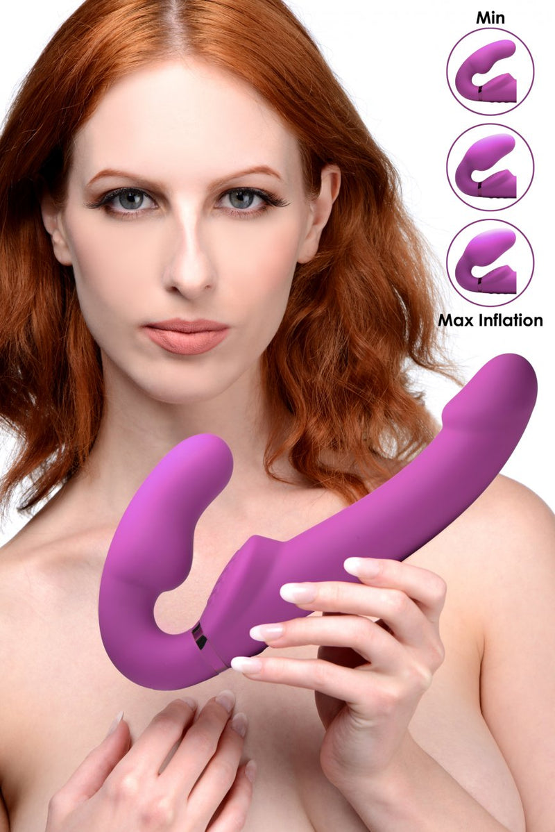Inflatable Strap-on for pegging 