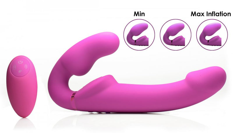 Inflatable Vibrating Strapon for pegging