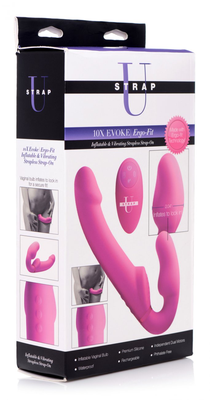Inflatable vibrating Strapon strap-on